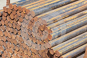 Raw Steel Round Bar Cuts