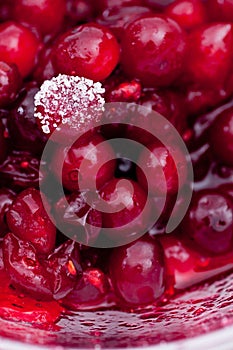 Raw Stirred Cranberries
