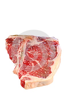 Raw T Bone steak