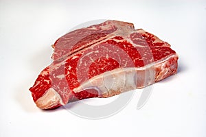 Raw T-Bone Steak ready to cook