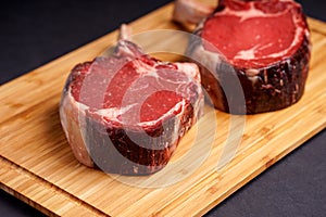 Raw Tomahawk Steak