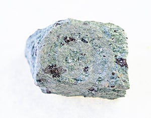 raw trachyte stone on white