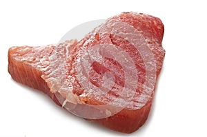 Raw tuna steak