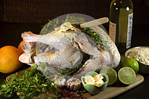 Raw turkey preparation