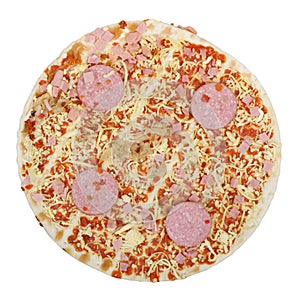 Raw uncooked pizza