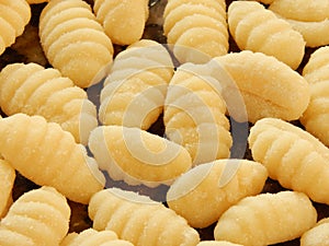 Raw uncooked potato gnocchi Nhoque