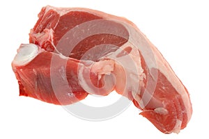 Raw Uncooked Single Lamb Chop