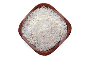 Raw uncooked sushi rice