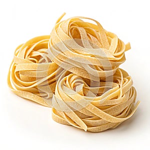 Raw Uncooked Twisted Pasta