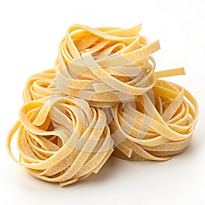 Raw Uncooked Twisted Pasta
