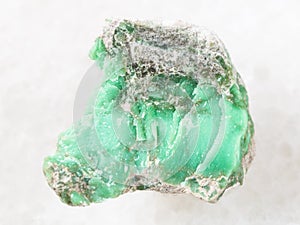 raw Variscite stone on white photo