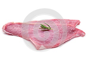 Raw veal fillets