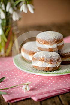 Raw and vegan version of traditional berliner