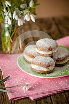 Raw and vegan version of traditional berliner