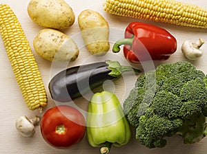 Raw vegetables