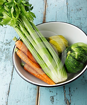 Raw vegetebles in bowl