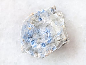 raw vishnevite stone on white