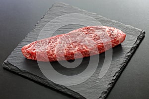 Raw wagyu beaf, Japanese food photo