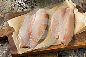 Raw White Organic Tilapia Fish