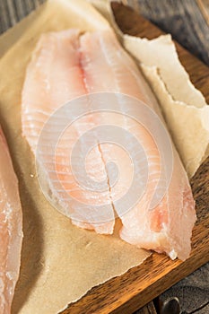 Raw White Organic Tilapia Fish