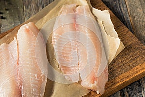 Raw White Organic Tilapia Fish