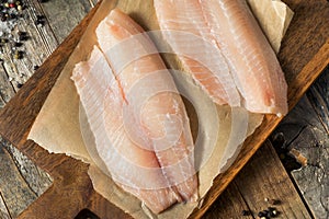 Raw White Organic Tilapia Fish