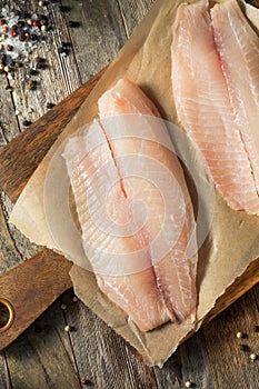 Raw White Organic Tilapia Fish