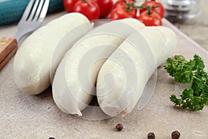 Raw white pudding