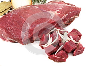 Raw Wild Boar Meat and Ragout - Wild Game Meat