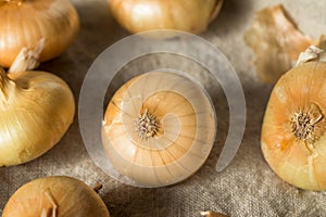 Raw Yellow Organic Cipolline Onions