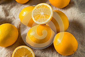 Raw Yellow Organic Meyer Lemons