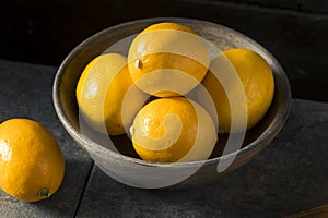 Raw Yellow Organic Meyer Lemons
