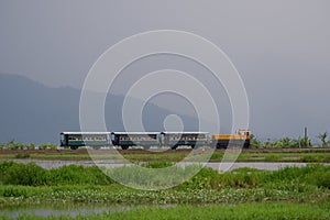 Rawa Pening Lake is now used as a tourist train destination route