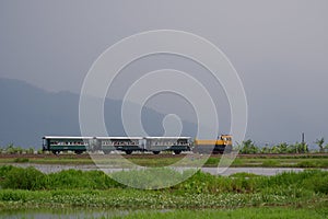 Rawa Pening Lake is now used as a tourist train destination route