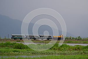 Rawa Pening Lake is now used as a tourist train destination route