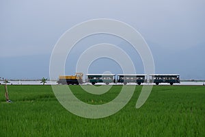 Rawa Pening Lake is now used as a tourist train destination route