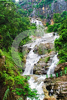 Rawana water fall in sri lanka