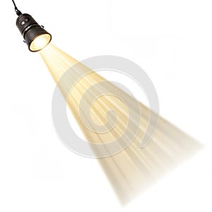 Ray of light isolated