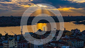 Raylight over Istanbul