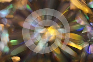 Rays gold rainbow.Blurred abstract creative background. Rainbow