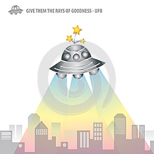 The Rays of Goodness from UFO