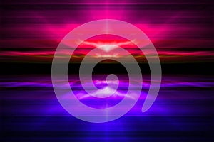 Rays of coloured light