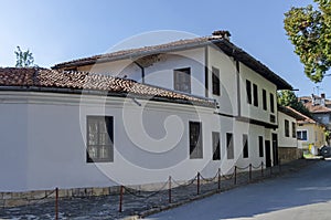 Razgrad town, street and house. Old house in revival quarter Varosha