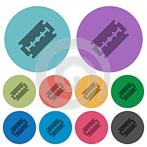 Razor blade color darker flat icons