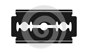 Razor blade icon. Razorblade sign. Vector illustration