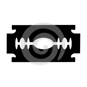 Razor blade isolated in black and white