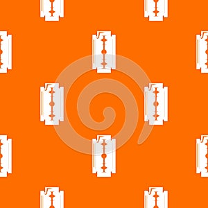 Razor blade pattern vector orange