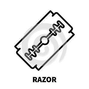Razor icon or logo in modern line style.