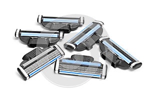 Razor multiple-blade cartridges