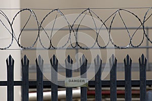 Razor Wire Fence Danger